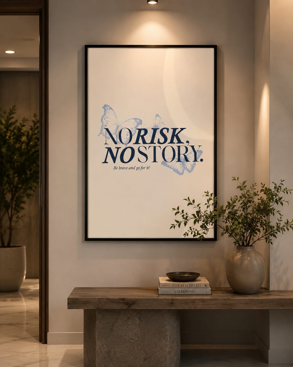 Norsk No Story framed wall art print