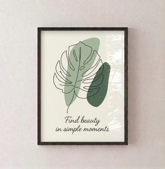 Find Beauty in Simple Moments – Botanical Wall Frame