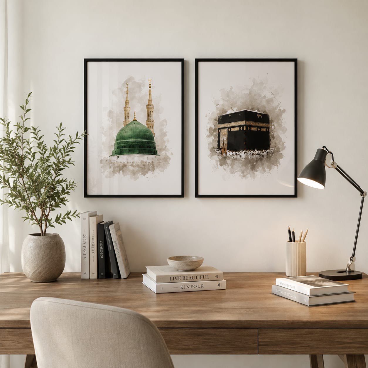 Madinah & the Kaaba — Set of 2