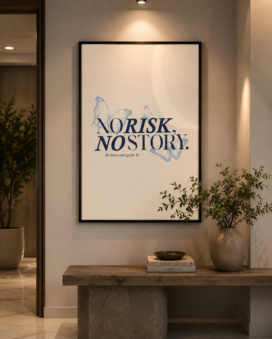Norsk No Story framed wall art print